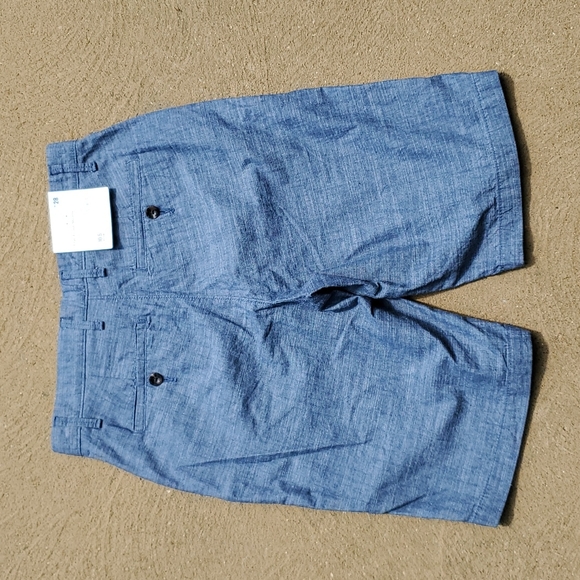 New Goodfellow & Co Blue Flat Front Linden Cotton Shorts Size 28 - Picture 7 of 11